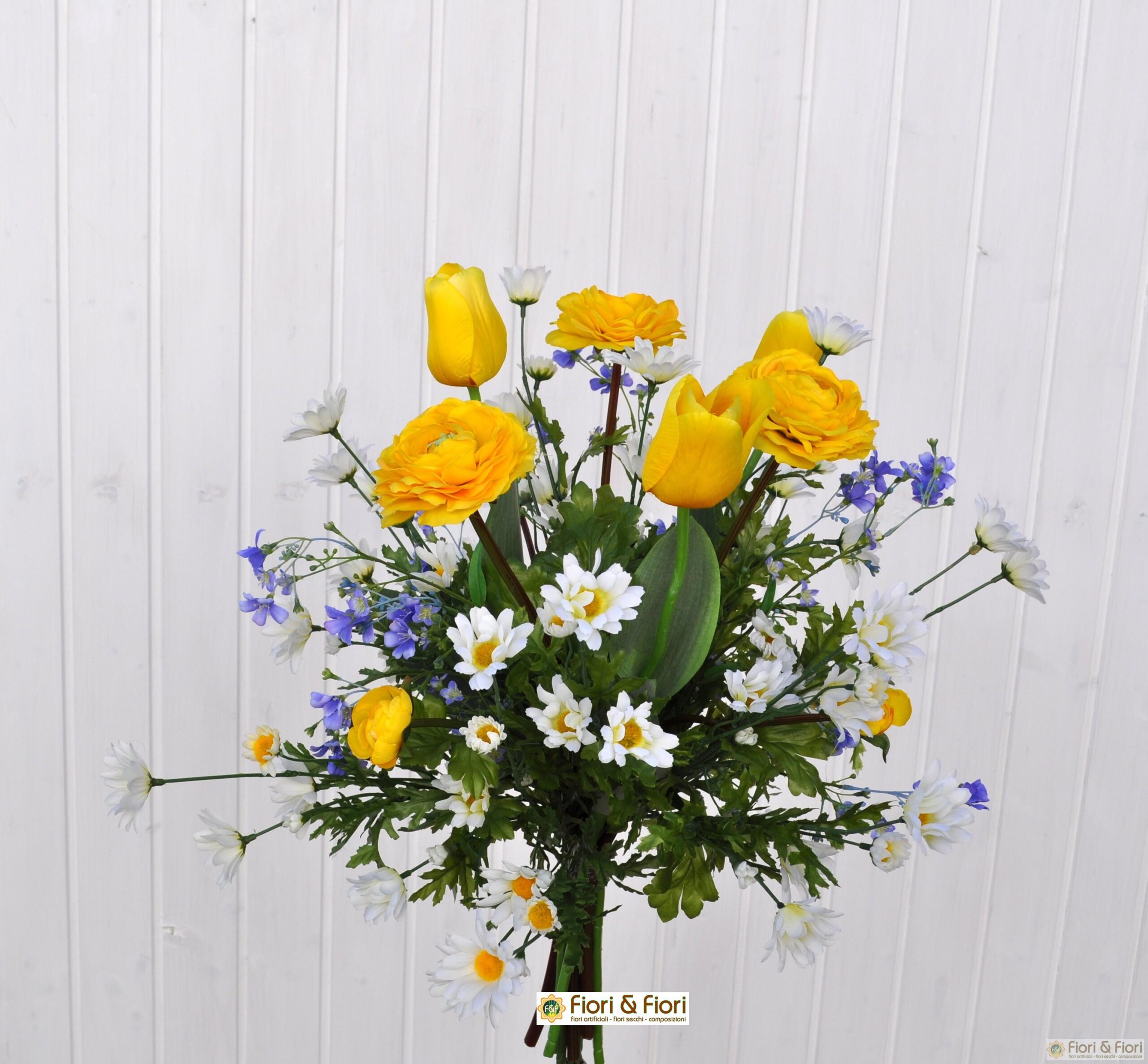 10 splendido bouquet di tulipani artificiali realistici al pu con giallo  gambo